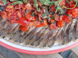 Maquereau grillé, sauce chimichurri