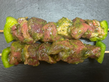 Brochette d'agneau (huile d'olive - ail - persil)