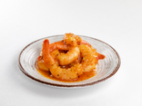 Gambas relevées aux tomates confites