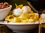 Papardelle burrata culatello