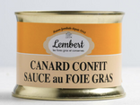 Confit de canard à la sauce au foie gras