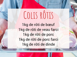 Colis 5 rôtis nature et farcis