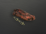 Entrecôte de bœuf marinée à la sauce échalote avec échalotes
