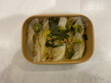 Poireaux vinaigrette pickles de moutarde