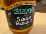 Sauce SAKARI sauce douce basque