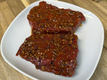 Pavé de rumsteck de bœuf mariné