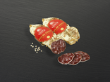 Saucisson sec Duc de Coise bridé au jambon - Maison Loste