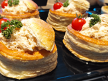 Feuilleté au crabe
