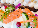 Tartine de saumon wasabi