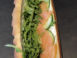 Sandwich au saumon fumé