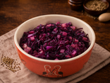 Salade de choux rouges croquants