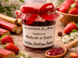 Confiture Rhubarbe et Fraises