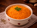 Salade de carottes râpées, sauce Melfor et curry