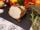Rôti de porc froid tranché