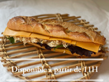 Sandwich poulet cheddar et sauce curry