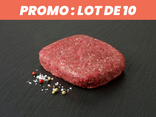 Lot de 10 steak hachés de bœuf