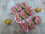 Sucette de poitrine d'agneau à la basquaise