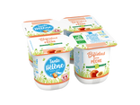 Yaourt bifidus saveur pêche ou framboise 4 x 125g
