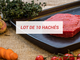 Lot de 10 steaks hachés - À commander 24h à l'avance
