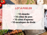 Lot à poêler - À commander 24h à l'avance