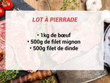 Lot à pierrade - À commander 24h à l'avance