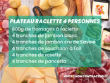 Plateau Raclette 4 personnes