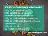 L'ardoise Apéro campagnard 4 à 6 personnes