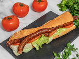 Sandwich merguez - sauce au choix