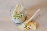 Crème d'ail au basilic