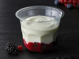Fromage blanc coulis fruits rouges