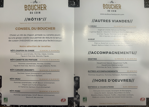 Au boucher du coin
