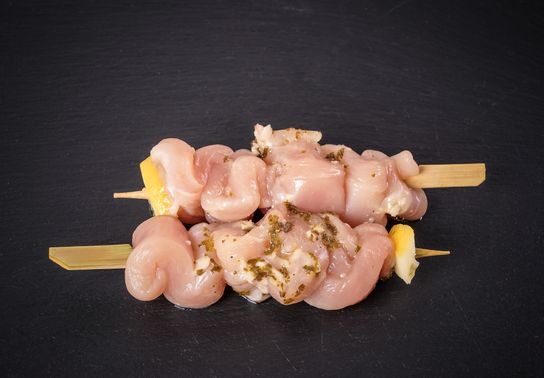 Brochette poulet citron