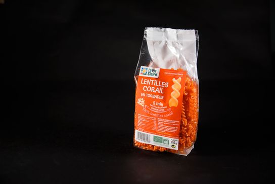 Lentilles corail en torsades LA VIE CLAIRE
