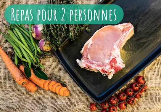 Repas Côte de Veau pour 2 personnes