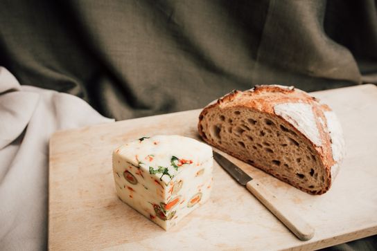 Pecorino olive piment roquette