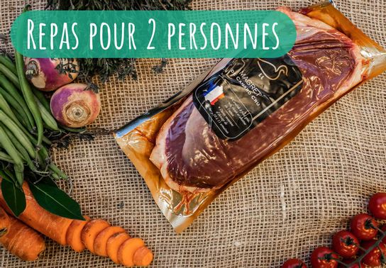 Repas Magret de canard pour 2 personnes