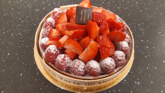 Tarte fraise & framboise 4 pers