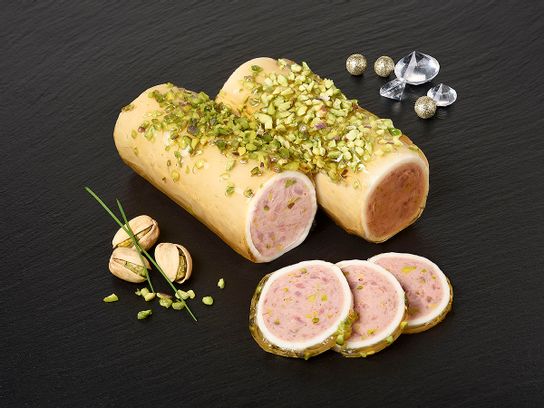 Mini-ballotine de sanglier aux pistaches