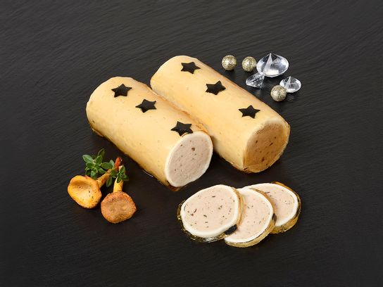 Mini-ballotine de dinde aux girolles