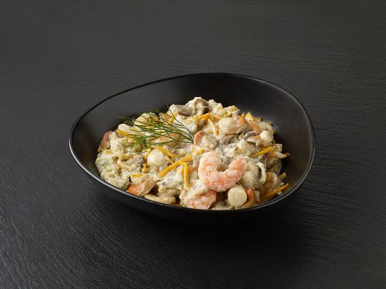 Gambas et Saint-Jacques