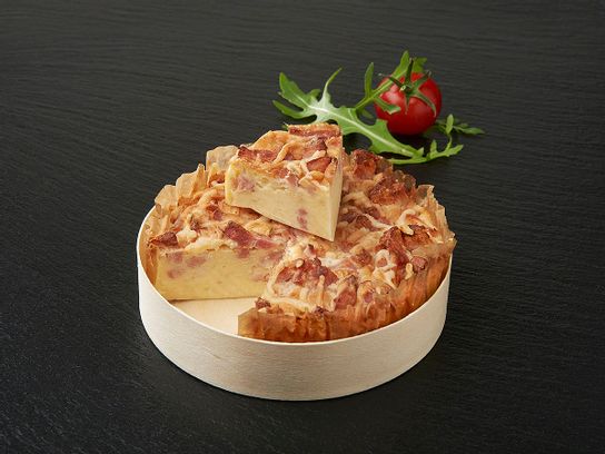 Cœur de quiche aux petits lardons