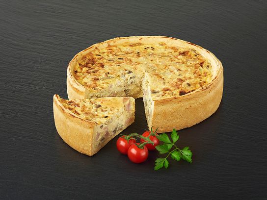 Tarte poulet champignons