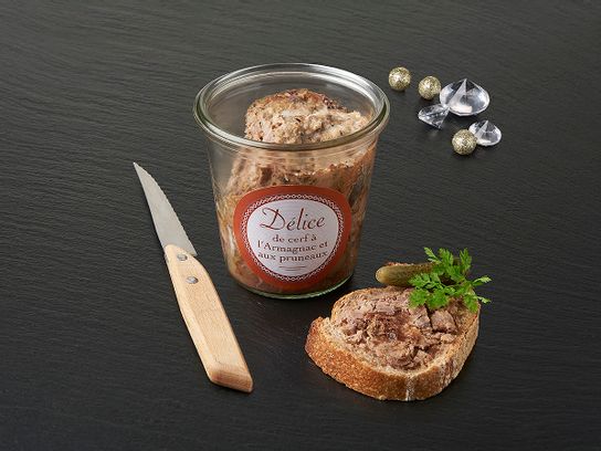 Bocal de Délice de cerf à l'Armagnac et aux pruneaux