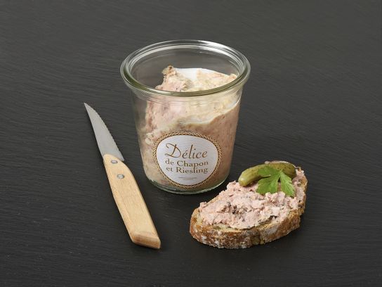 Bocal de Délice de chapon et Riesling
