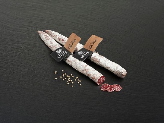 Saucisson sec Bastou pur porc - Maison Loste