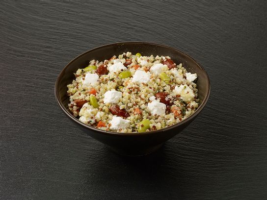 Quinoa et boulghour aux légumes et aux amandes