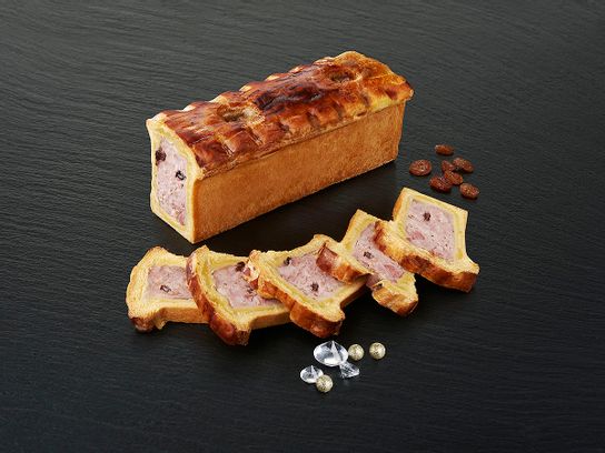 Mini paté croute cailles aux raisins