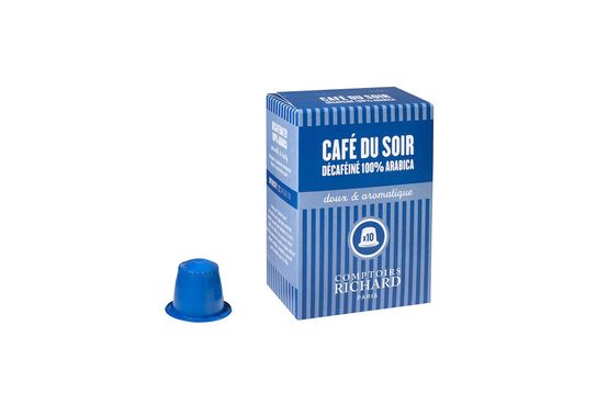 Décaféiné Café du soir capsules compatibles Nespresso® x10