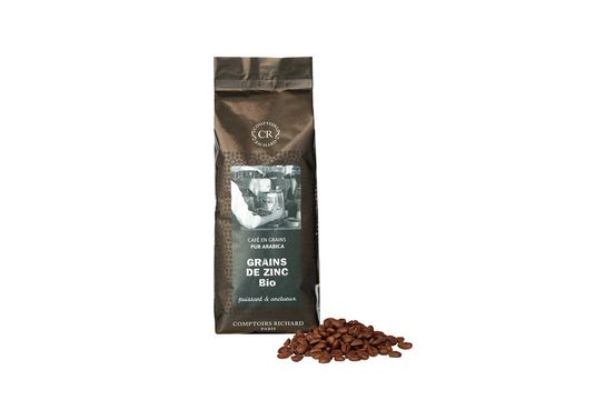 Café bio en grains Grains de Zinc assemblage de cafés 250g