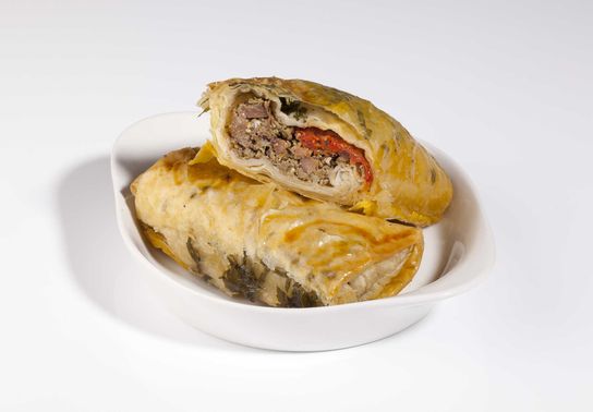 Eliopitta Méga, feuilleté aux olives et aux fromages